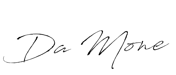 Use a signature maker to create a handwritten signature online. With this signature software, you can design (Antro_Vectra) your own signature for name Da Mone. Da Mone signature style 6 images and pictures png