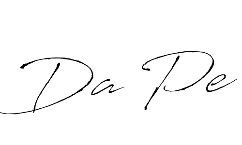 Use a signature maker to create a handwritten signature online. With this signature software, you can design (Antro_Vectra) your own signature for name Da Pe. Da Pe signature style 6 images and pictures png