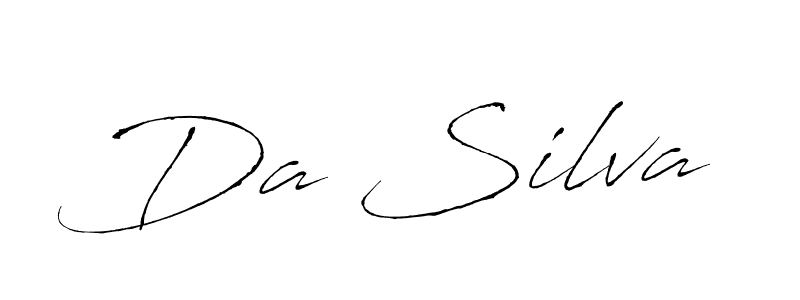 Make a beautiful signature design for name Da Silva. With this signature (Antro_Vectra) style, you can create a handwritten signature for free. Da Silva signature style 6 images and pictures png