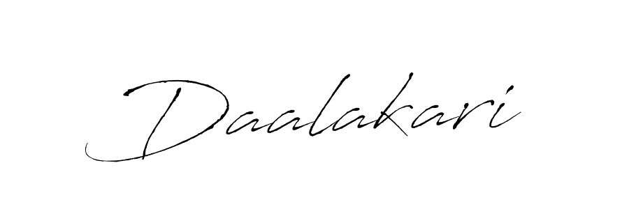 Daalakari stylish signature style. Best Handwritten Sign (Antro_Vectra) for my name. Handwritten Signature Collection Ideas for my name Daalakari. Daalakari signature style 6 images and pictures png