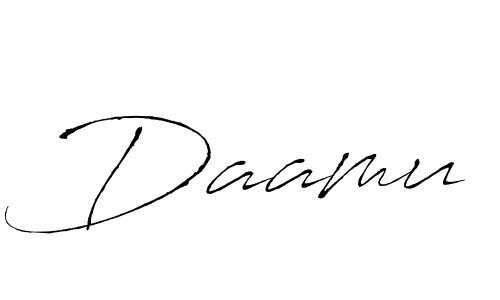 Design your own signature with our free online signature maker. With this signature software, you can create a handwritten (Antro_Vectra) signature for name Daamu. Daamu signature style 6 images and pictures png