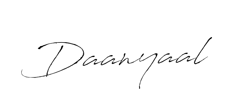 The best way (Antro_Vectra) to make a short signature is to pick only two or three words in your name. The name Daanyaal include a total of six letters. For converting this name. Daanyaal signature style 6 images and pictures png