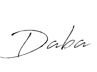 Make a beautiful signature design for name Daba. With this signature (Antro_Vectra) style, you can create a handwritten signature for free. Daba signature style 6 images and pictures png