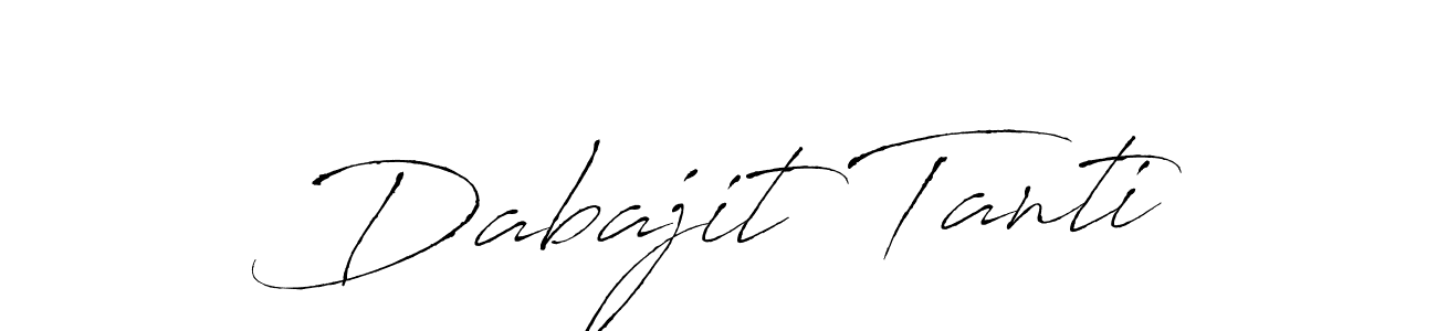 You should practise on your own different ways (Antro_Vectra) to write your name (Dabajit Tanti) in signature. don't let someone else do it for you. Dabajit Tanti signature style 6 images and pictures png