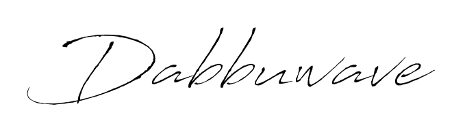 Antro_Vectra is a professional signature style that is perfect for those who want to add a touch of class to their signature. Get Dabbuwave name fancy signature for free. Dabbuwave signature style 6 images and pictures png