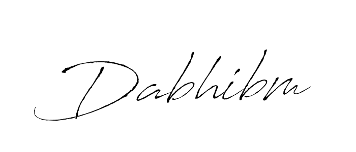 Use a signature maker to create a handwritten signature online. With this signature software, you can design (Antro_Vectra) your own signature for name Dabhibm. Dabhibm signature style 6 images and pictures png