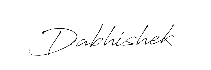 How to make Dabhishek name signature. Use Antro_Vectra style for creating short signs online. This is the latest handwritten sign. Dabhishek signature style 6 images and pictures png