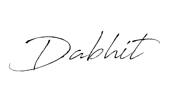 You should practise on your own different ways (Antro_Vectra) to write your name (Dabhit) in signature. don't let someone else do it for you. Dabhit signature style 6 images and pictures png