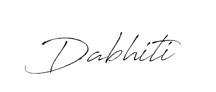 How to make Dabhiti name signature. Use Antro_Vectra style for creating short signs online. This is the latest handwritten sign. Dabhiti signature style 6 images and pictures png