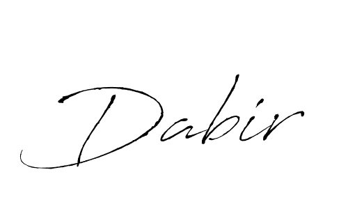 Design your own signature with our free online signature maker. With this signature software, you can create a handwritten (Antro_Vectra) signature for name Dabir. Dabir signature style 6 images and pictures png