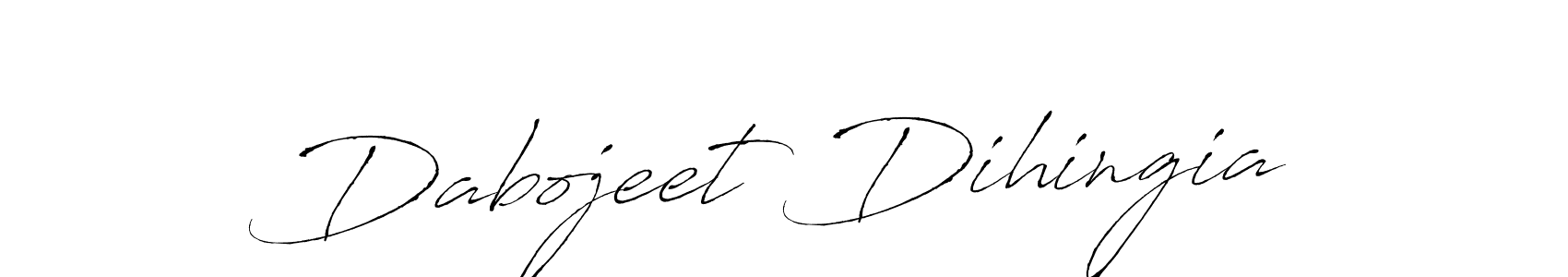 Also we have Dabojeet Dihingia name is the best signature style. Create professional handwritten signature collection using Antro_Vectra autograph style. Dabojeet Dihingia signature style 6 images and pictures png