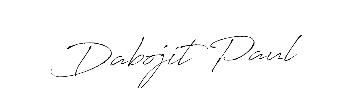 How to make Dabojit Paul name signature. Use Antro_Vectra style for creating short signs online. This is the latest handwritten sign. Dabojit Paul signature style 6 images and pictures png