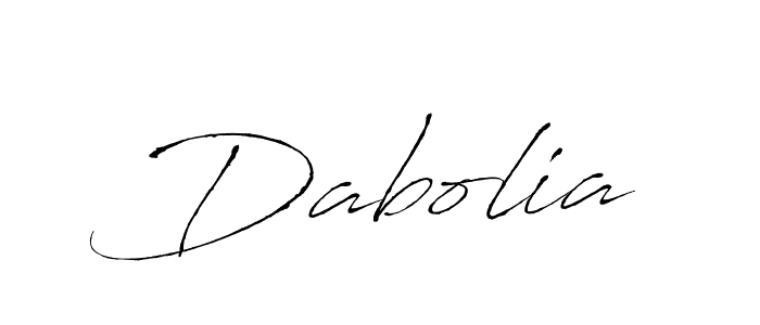 Dabolia stylish signature style. Best Handwritten Sign (Antro_Vectra) for my name. Handwritten Signature Collection Ideas for my name Dabolia. Dabolia signature style 6 images and pictures png