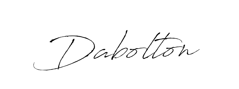 Also we have Dabolton name is the best signature style. Create professional handwritten signature collection using Antro_Vectra autograph style. Dabolton signature style 6 images and pictures png