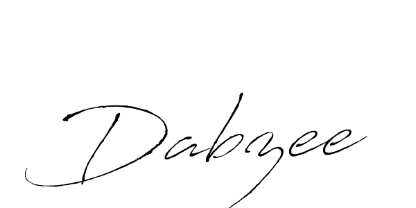 How to make Dabzee signature? Antro_Vectra is a professional autograph style. Create handwritten signature for Dabzee name. Dabzee signature style 6 images and pictures png