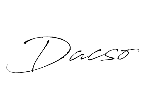 You should practise on your own different ways (Antro_Vectra) to write your name (Dacso) in signature. don't let someone else do it for you. Dacso signature style 6 images and pictures png