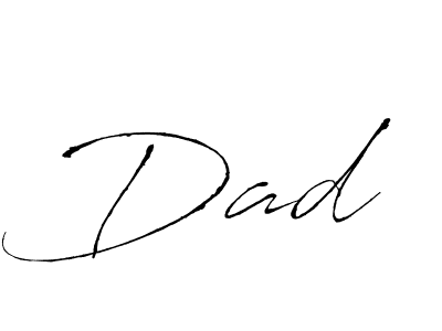 Dad  stylish signature style. Best Handwritten Sign (Antro_Vectra) for my name. Handwritten Signature Collection Ideas for my name Dad . Dad  signature style 6 images and pictures png