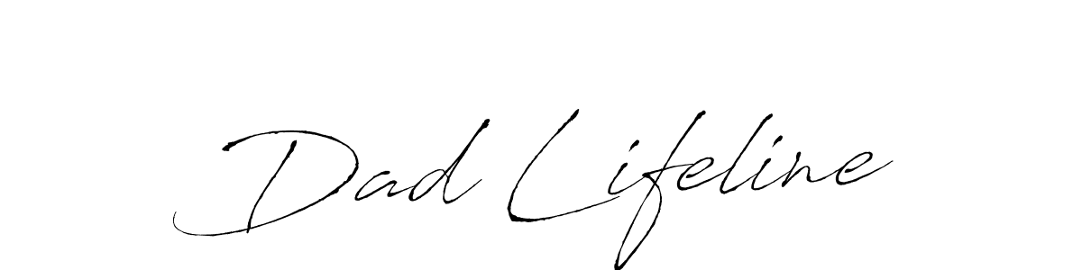 Create a beautiful signature design for name Dad Lifeline. With this signature (Antro_Vectra) fonts, you can make a handwritten signature for free. Dad Lifeline signature style 6 images and pictures png