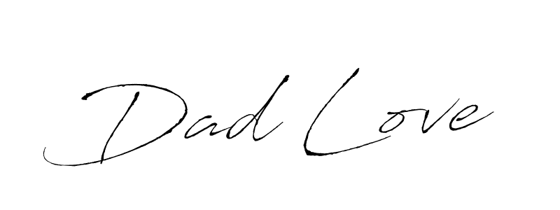 Create a beautiful signature design for name Dad Love. With this signature (Antro_Vectra) fonts, you can make a handwritten signature for free. Dad Love signature style 6 images and pictures png