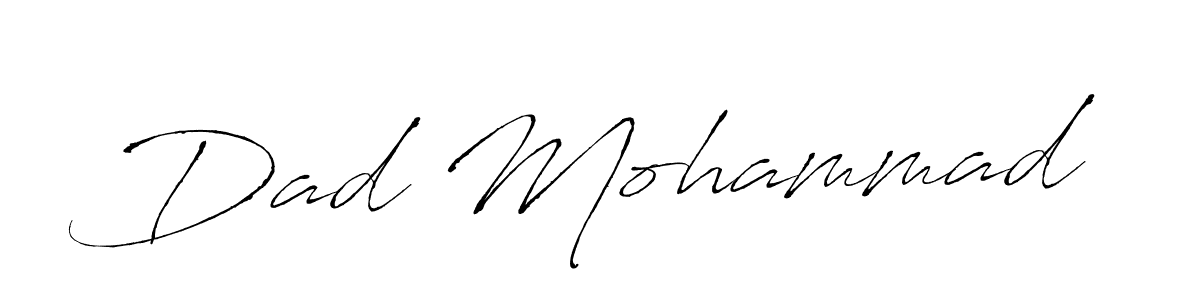 Dad Mohammad stylish signature style. Best Handwritten Sign (Antro_Vectra) for my name. Handwritten Signature Collection Ideas for my name Dad Mohammad. Dad Mohammad signature style 6 images and pictures png