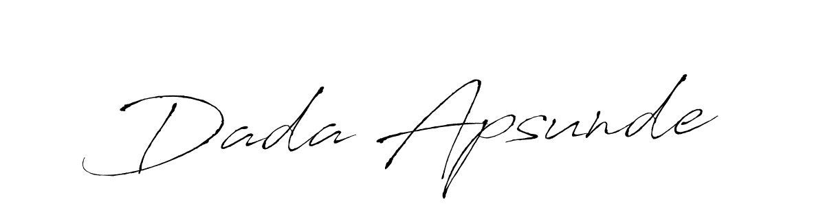 Also we have Dada Apsunde name is the best signature style. Create professional handwritten signature collection using Antro_Vectra autograph style. Dada Apsunde signature style 6 images and pictures png