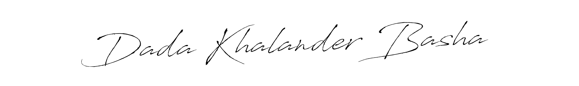 Make a beautiful signature design for name Dada Khalander Basha. With this signature (Antro_Vectra) style, you can create a handwritten signature for free. Dada Khalander Basha signature style 6 images and pictures png