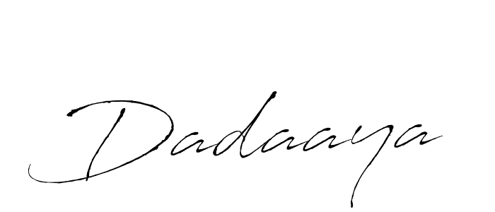 Use a signature maker to create a handwritten signature online. With this signature software, you can design (Antro_Vectra) your own signature for name Dadaaya. Dadaaya signature style 6 images and pictures png