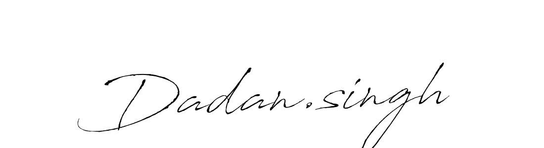 Dadan.singh stylish signature style. Best Handwritten Sign (Antro_Vectra) for my name. Handwritten Signature Collection Ideas for my name Dadan.singh. Dadan.singh signature style 6 images and pictures png