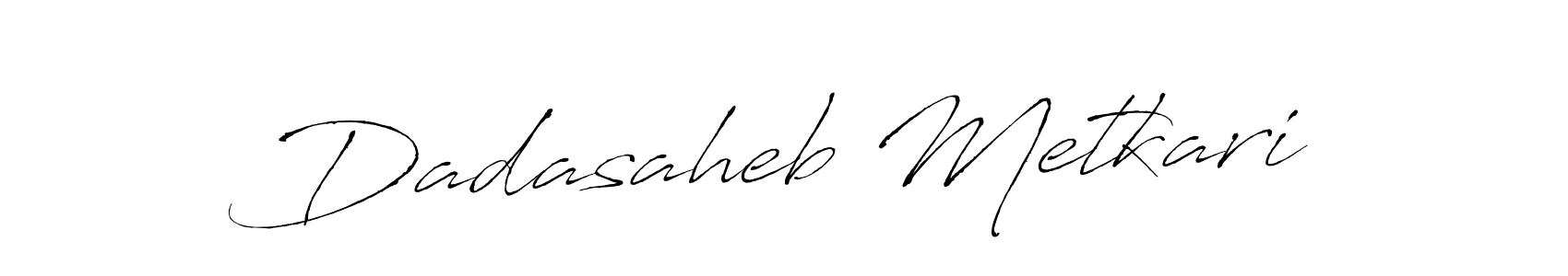 The best way (Antro_Vectra) to make a short signature is to pick only two or three words in your name. The name Dadasaheb Metkari include a total of six letters. For converting this name. Dadasaheb Metkari signature style 6 images and pictures png