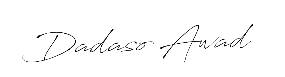 The best way (Antro_Vectra) to make a short signature is to pick only two or three words in your name. The name Dadaso Awad include a total of six letters. For converting this name. Dadaso Awad signature style 6 images and pictures png