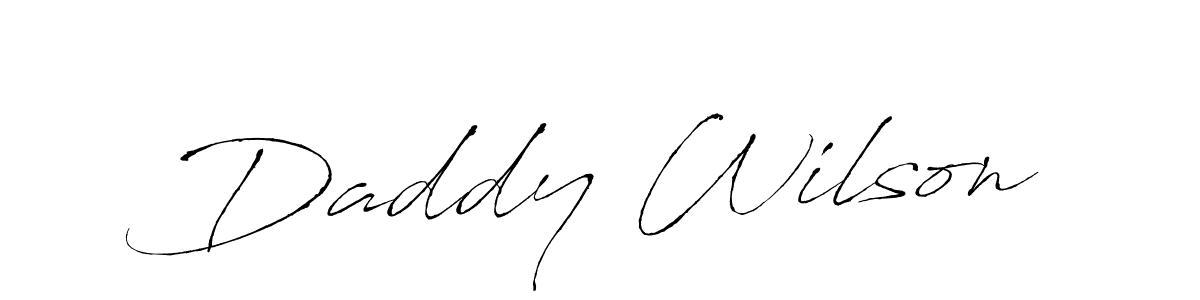 Daddy Wilson stylish signature style. Best Handwritten Sign (Antro_Vectra) for my name. Handwritten Signature Collection Ideas for my name Daddy Wilson. Daddy Wilson signature style 6 images and pictures png