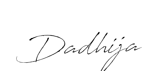 Make a beautiful signature design for name Dadhija. With this signature (Antro_Vectra) style, you can create a handwritten signature for free. Dadhija signature style 6 images and pictures png