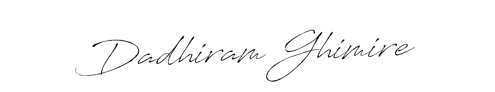 Create a beautiful signature design for name Dadhiram Ghimire. With this signature (Antro_Vectra) fonts, you can make a handwritten signature for free. Dadhiram Ghimire signature style 6 images and pictures png