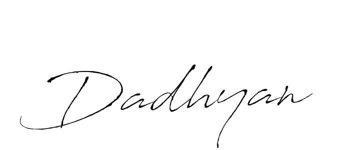Make a beautiful signature design for name Dadhyan. With this signature (Antro_Vectra) style, you can create a handwritten signature for free. Dadhyan signature style 6 images and pictures png