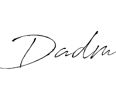 Make a beautiful signature design for name Dadm. With this signature (Antro_Vectra) style, you can create a handwritten signature for free. Dadm signature style 6 images and pictures png