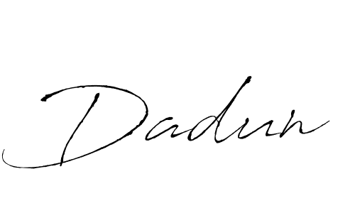 Create a beautiful signature design for name Dadun. With this signature (Antro_Vectra) fonts, you can make a handwritten signature for free. Dadun signature style 6 images and pictures png