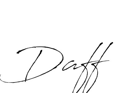 The best way (Antro_Vectra) to make a short signature is to pick only two or three words in your name. The name Daff include a total of six letters. For converting this name. Daff signature style 6 images and pictures png