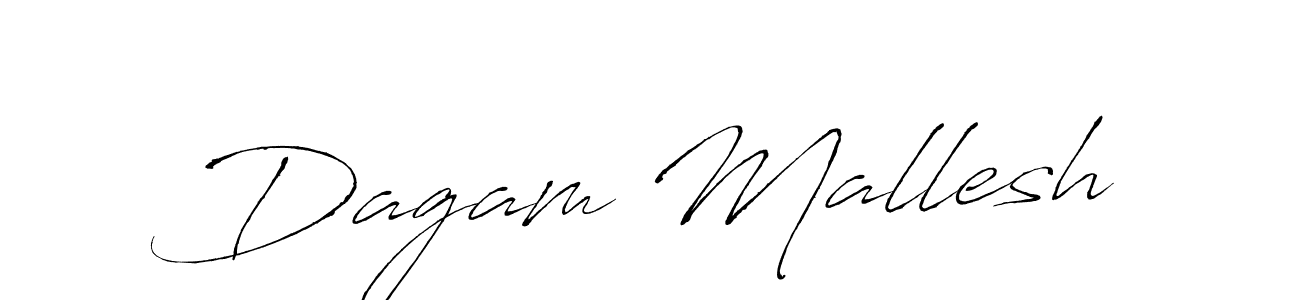 Make a beautiful signature design for name Dagam Mallesh. With this signature (Antro_Vectra) style, you can create a handwritten signature for free. Dagam Mallesh signature style 6 images and pictures png