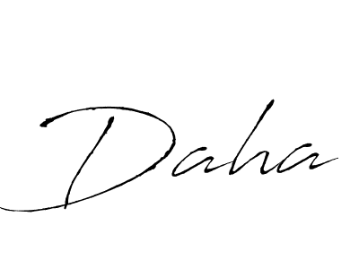 How to make Daha name signature. Use Antro_Vectra style for creating short signs online. This is the latest handwritten sign. Daha signature style 6 images and pictures png