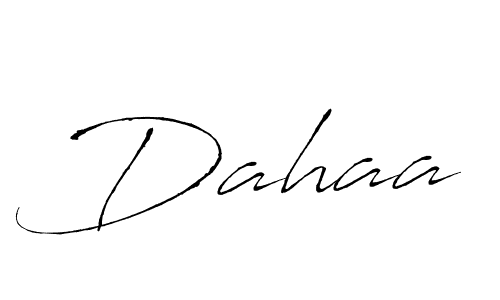 Design your own signature with our free online signature maker. With this signature software, you can create a handwritten (Antro_Vectra) signature for name Dahaa. Dahaa signature style 6 images and pictures png