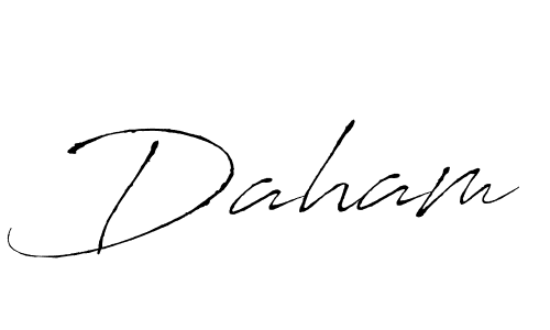The best way (Antro_Vectra) to make a short signature is to pick only two or three words in your name. The name Daham include a total of six letters. For converting this name. Daham signature style 6 images and pictures png