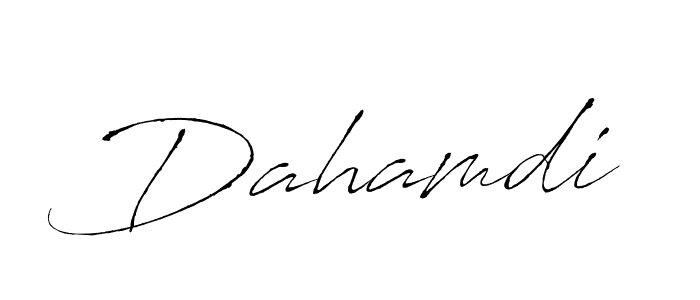 How to make Dahamdi signature? Antro_Vectra is a professional autograph style. Create handwritten signature for Dahamdi name. Dahamdi signature style 6 images and pictures png