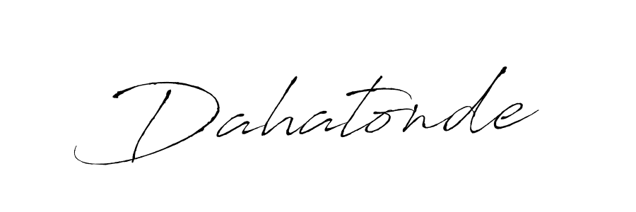 Create a beautiful signature design for name Dahatonde. With this signature (Antro_Vectra) fonts, you can make a handwritten signature for free. Dahatonde signature style 6 images and pictures png