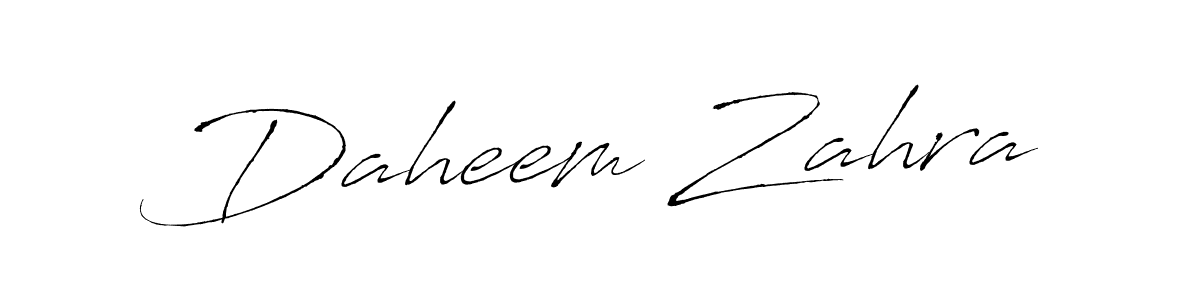 Make a beautiful signature design for name Daheem Zahra. With this signature (Antro_Vectra) style, you can create a handwritten signature for free. Daheem Zahra signature style 6 images and pictures png