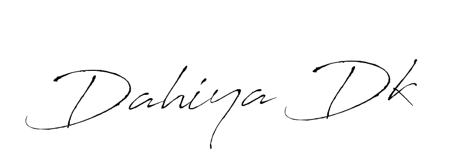 How to make Dahiya Dk name signature. Use Antro_Vectra style for creating short signs online. This is the latest handwritten sign. Dahiya Dk signature style 6 images and pictures png