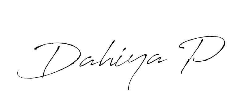 Make a beautiful signature design for name Dahiya P. With this signature (Antro_Vectra) style, you can create a handwritten signature for free. Dahiya P signature style 6 images and pictures png
