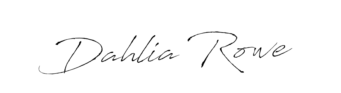 Make a beautiful signature design for name Dahlia Rowe. With this signature (Antro_Vectra) style, you can create a handwritten signature for free. Dahlia Rowe signature style 6 images and pictures png