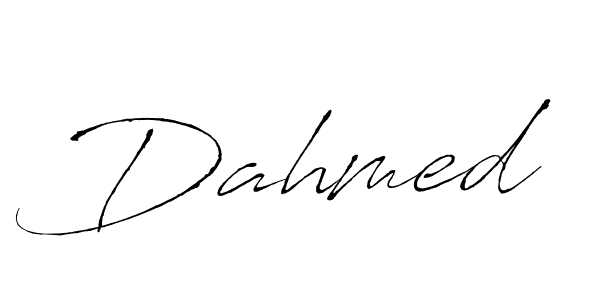 How to make Dahmed signature? Antro_Vectra is a professional autograph style. Create handwritten signature for Dahmed name. Dahmed signature style 6 images and pictures png