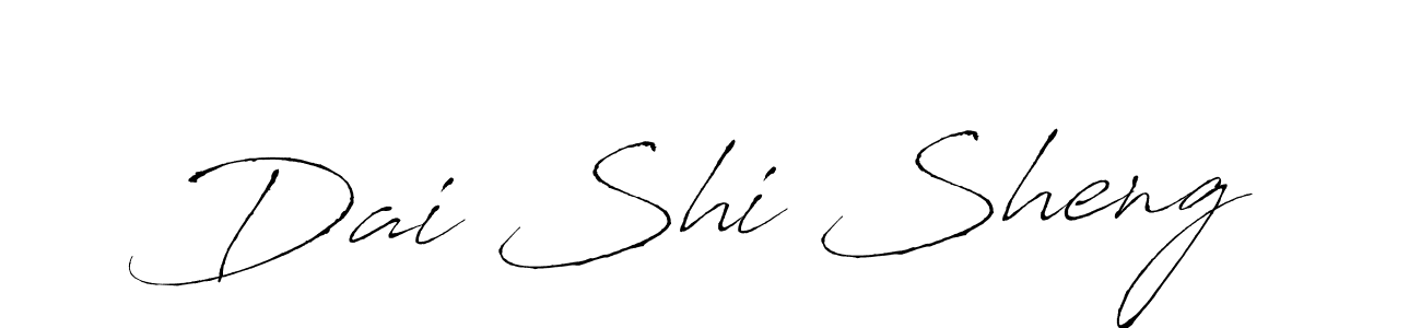Once you've used our free online signature maker to create your best signature Antro_Vectra style, it's time to enjoy all of the benefits that Dai Shi Sheng name signing documents. Dai Shi Sheng signature style 6 images and pictures png