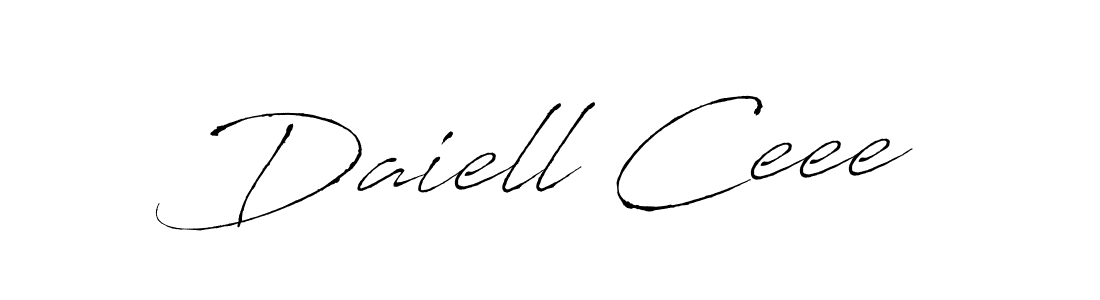 Make a beautiful signature design for name Daiell Ceee. Use this online signature maker to create a handwritten signature for free. Daiell Ceee signature style 6 images and pictures png
